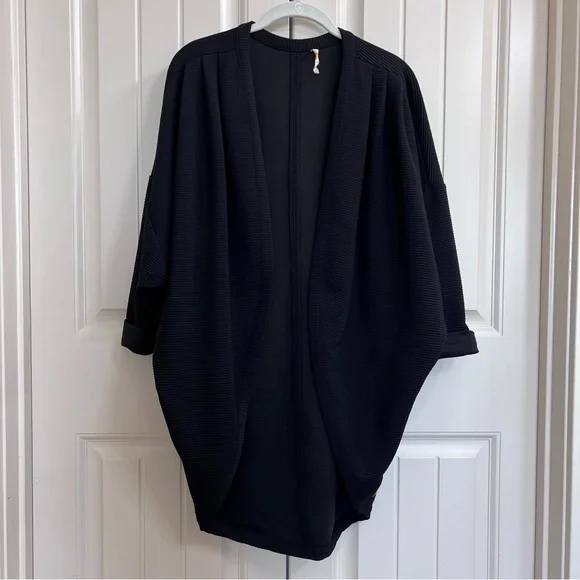 Lucy Womens Cocoon Wrap Cardigan in Black, Size XS - Picture 7 of 7